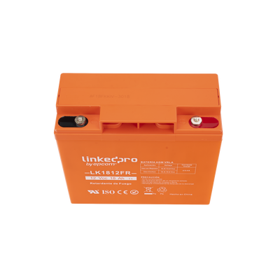 Batería 12 V / 18 Ah / UL / Tecnología AGM / Vida útil promedio de 5 años / Retardante a la Flama / Para uso en equipo electrónico, Alarmas de Intrusión / Incendio/ Control de acceso / Video Vigilancia / TermInale