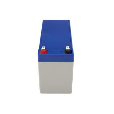 Batería 12 V / 7 Ah / UL / Tecnología AGM / Vida útil promedio 5 años / Uso en equipo electrónico, Alarmas de Intrusión / Incendio / Control de acceso / Video Vigilancia / Terminales F1 ( Incluye adaptador F2 )