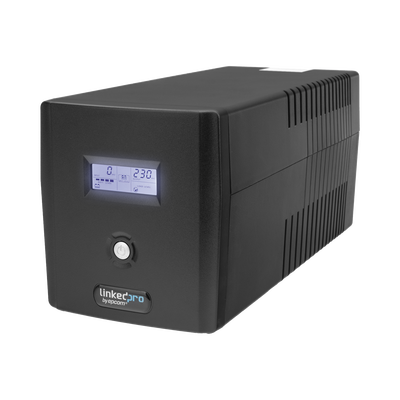 UPS 1200VA/720W Pantalla LCD / Línea Interactiva 120Vca / 6 tomas 5-15R (4 Respaldadas) / Regulación de Voltaje / Protección RJ45