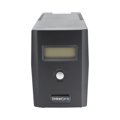 UPS 600VA/360 W Pantalla LCD / Línea Interactiva 120Vca / 6 tomas 5-15R (4 Respaldadas) / Regulación de Voltaje / Protección RJ45