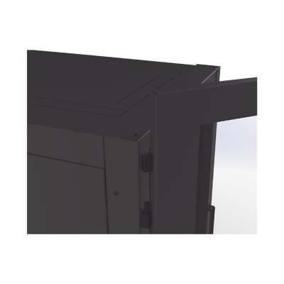 Gabinete Profesional de Piso para Telecomunicaciones de 12UR, 1000 mm Profundidad, Se envía el Gabinete armado.