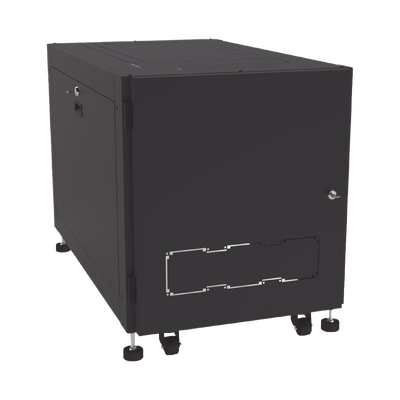Gabinete Profesional de Piso para Telecomunicaciones de 12UR, 1000 mm Profundidad, Se envía el Gabinete armado.