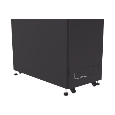 Gabinete Profesional para Telecomunicaciones de 45UR, 1200 mm Profundidad, Incluye 2 Organizadores Verticales de 45 Unidades de Rack, Se envía el Gabinete Armado.