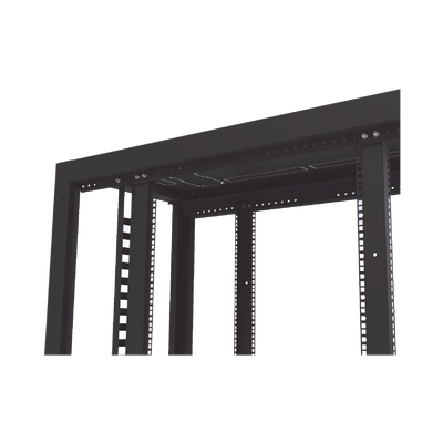 Gabinete Profesional para Telecomunicaciones de 45UR, 1200 mm Profundidad, Incluye 2 Organizadores Verticales de 45 Unidades de Rack, Se envía el Gabinete Armado.