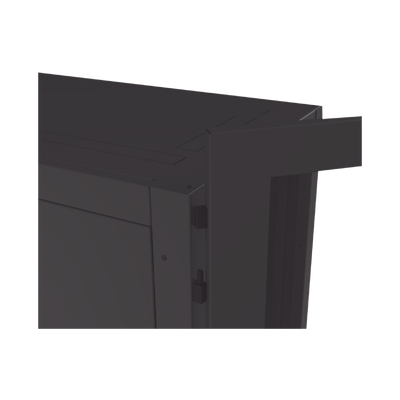 Gabinete Profesional para Telecomunicaciones de 45UR, 1200 mm Profundidad, Incluye 2 Organizadores Verticales de 45 Unidades de Rack, Se envía el Gabinete Armado.