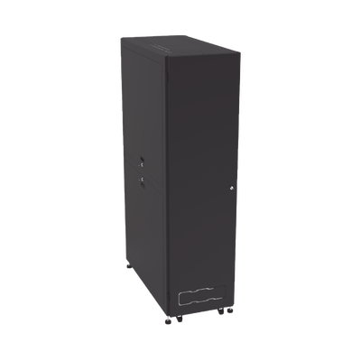 Gabinete Profesional para Telecomunicaciones de 45UR, 1200 mm Profundidad, Incluye 2 Organizadores Verticales de 45 Unidades de Rack, Se envía el Gabinete Armado.