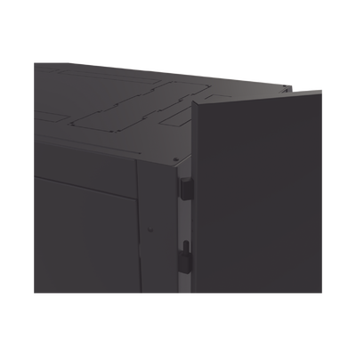 Gabinete Profesional para Telecomunicaciones de 45UR, 1200 mm Profundidad, Incluye 2 Organizadores Verticales de 45 Unidades de Rack, Se envía el Gabinete Armado.