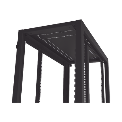 Gabinete Profesional para Telecomunicaciones de 45UR, 1200 mm Profundidad, Incluye 2 Organizadores Verticales de 45 Unidades de Rack, Se envía el Gabinete Armado.