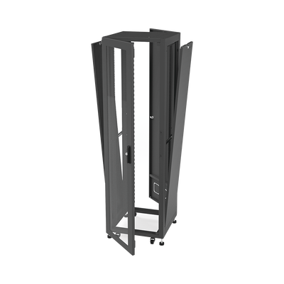 Gabinete para Telecomunicaciones Rack Estándar de 19", 42UR, 600 mm Ancho x 600 mm Profundidad. Fabricado en Acero, Se envía el Gabinete Armado.