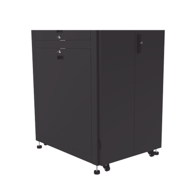 Gabinete para Telecomunicaciones Rack Estándar de 19", 42UR, 800 mm Ancho x 1000 mm Profundidad. Fabricado en Acero, Se envía el Gabinete Armado.