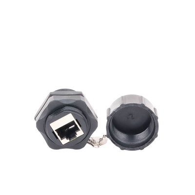 Acoplador Industrial RJ45-RJ45 Categoría 6 Blindado IP67 (Waterproof)