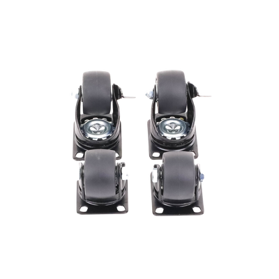 Juego de 4 Ruedas para Gabinetes Linkedpro Terminación R2 (2 con freno, 2 libres)