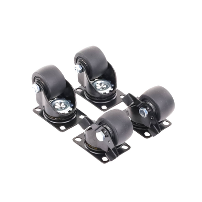 Juego de 4 Ruedas para Gabinetes Linkedpro Terminación R2 (2 con freno, 2 libres)