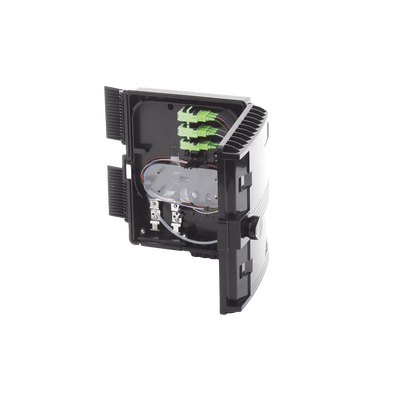 Cierre de Empalme para 24 fusiones de fibra óptica, Interior/Exterior, con 8 acopladores SC/APC y splitter 1x8 SC/APC Incluido, IP65