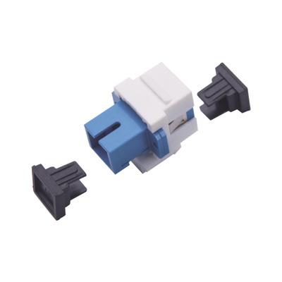 Acoplador Keystone de fibra óptica Monomodo SC/PC Simplex a SC/PC Simplex