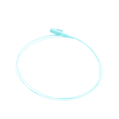 Pigtail de Fibra Óptica Simplex LC, PVC, OM4 50/125, Aqua, 1 metro