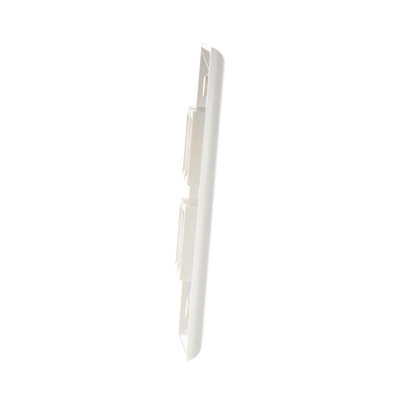 Placa de pared de 4 puertos, Keystone, con espacio para etiqueta, Color blanco