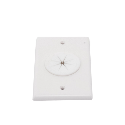 Placa de Pared, con Orificio y Grommet, Ideal para pasar cables