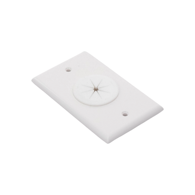 Placa de Pared, con Orificio y Grommet, Ideal para pasar cables