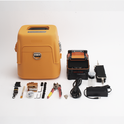 Fusionadora de Fibra Óptica MultiModo y MonoModo / 6 motores / Alineación por Núcleo / OPM + VFL / Capacitación Remota Gratuita