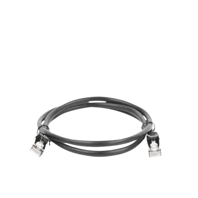 Cable de parcheo FTP Cat5e - 1 m - negro