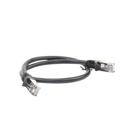 Cable de parcheo FTP Cat6 - 0.5 m - negro