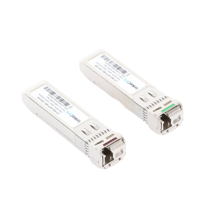 Transceptores Ópticos Industriales Bidireccionales SFP+ (Mini-Gbic) / Monomodo 1270 & 1330 nm / 10 Gbps / 10GBASE / Conector LC/UPC Simplex / DDM / Hasta 5 km / 2 Piezas