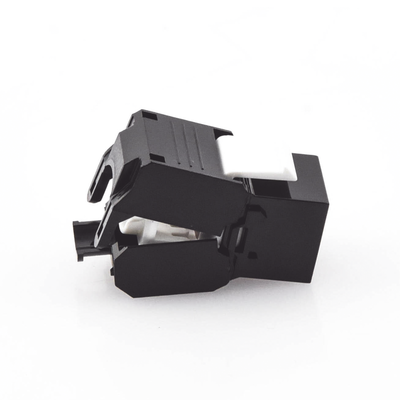 Módulo Jack Keystone Cat5e (toolless), con terminación en ángulo 180 º Color Negro, Compatible con Faceplate y Patchpanel Linkedpro