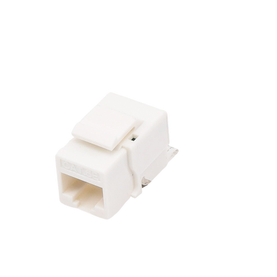 Módulo Jack Keystone Cat5e sin herramienta (toolless) para faceplate - Color Blanco