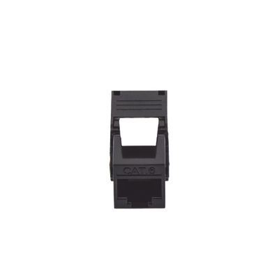 Módulo Jack Keystone Cat6 (toolless), con terminación en ángulo 180 º Color Negro, Compatible con Faceplate y Patchpanel Linkedpro
