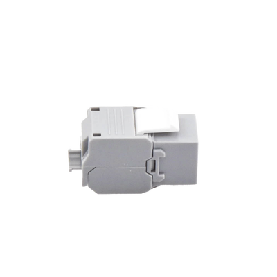 Módulo Jack Keystone Cat6 (toolless), con terminación en ángulo 180 º Color Gris, Compatible con Faceplate y Patchpanel Linkedpro