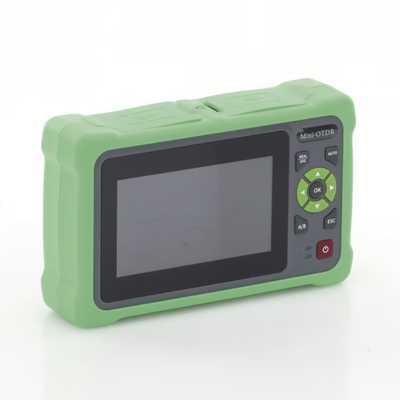 OTDR Touch para Pruebas en los Enlaces de Fibra Óptica / Longitudes de onda  1310nm y 1550nm / Función VFL 10mW / Función OPM / Función de Mapeo de cables de Red RJ45 / Recargable / Distancia de prueba de hasta 260km
