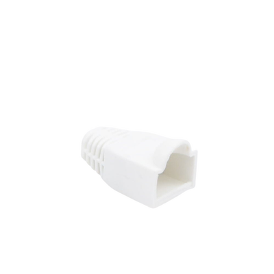 Bota Plástica para protección de Plug RJ45, Color Blanco