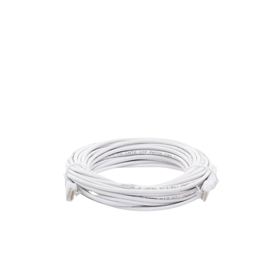 Mini Patch Cord Cat6 Ultra Slim 10 m Blanco – Ahorra Espacio sin Organizadores, con Bota Flexible