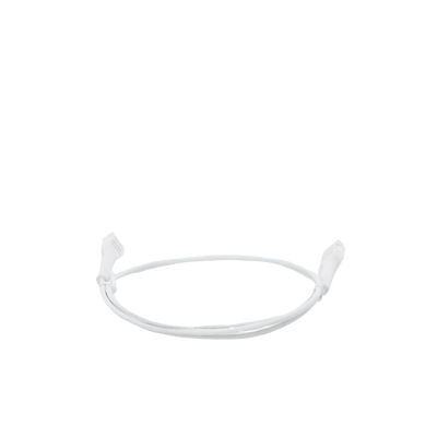 Mini Patch Cord Cat6 Ultra Slim 1 m Blanco – Ahorra Espacio sin Organizadores, con Bota Flexible