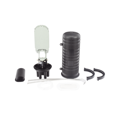 Caja de Distribución de Fibra Óptica Vertical tipo Domo, 48 empalmes (Expandible hasta 96 empalmes con charola LP-SCV-48-ST), Exterior, IP68