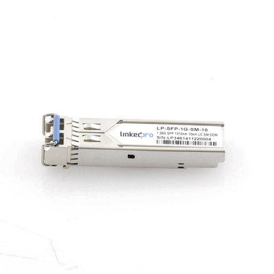 Transceptor Óptico SFP (Mini-Gbic) / Monomodo 1310 nm / 1.25 Gbps / 1000BASE-LX / Conectores LC/UPC Dúplex / DDM / Hasta 10 km