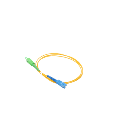 Jumper de Fibra Óptica Monomodo SC/APC-SC/UPC Simplex de 1 metro, 2mm