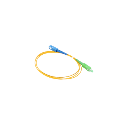 Jumper de Fibra Óptica Monomodo SC/APC-SC/UPC Simplex de 1 metro, 2mm