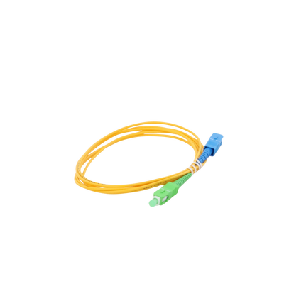 Jumper de Fibra Óptica Monomodo SC/APC-SC/UPC Simplex de 2 metros, 2mm