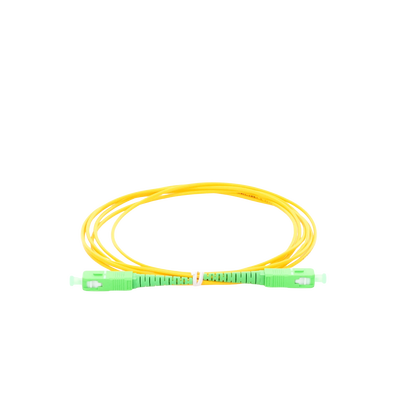 Jumper de Fibra Óptica Monomodo SC/APC SC/APC Simplex, color amarillo, 2 metros, 2mm