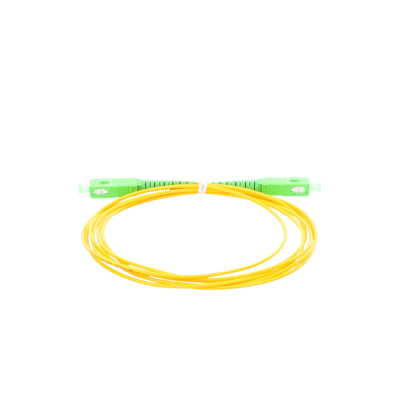 Jumper de Fibra Óptica Monomodo SC/APC SC/APC Simplex, color amarillo, 2 metros, 2mm
