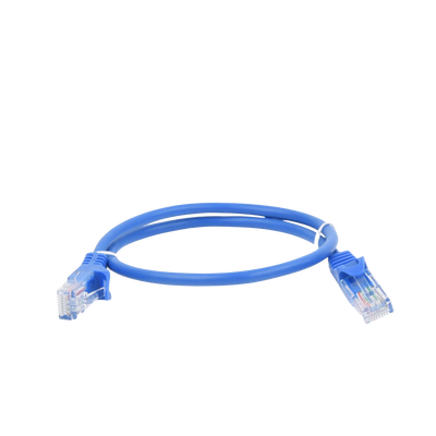 Cable de parcheo UTP Cat5e - 0.5 m - azul