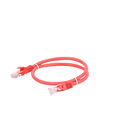 Cable de parcheo UTP Cat6 - 0.5 m - rojo