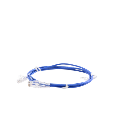 Cable de Parcheo Slim UTP Cat6 - 1.5 m Azul Diámetro Reducido (28 AWG)