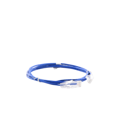 Cable de Parcheo Slim UTP Cat6 - 1.5 m Azul Diámetro Reducido (28 AWG)