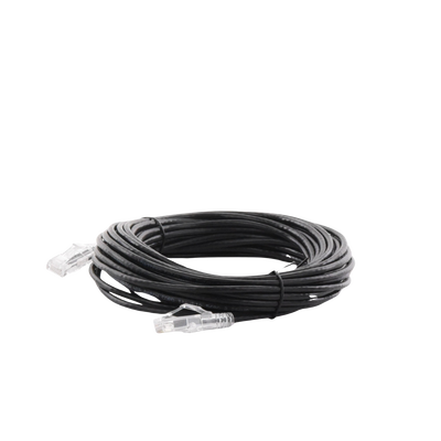 Cable de Parcheo Slim UTP Cat6A - 10 m Negro, Diámetro Reducido (28 AWG)