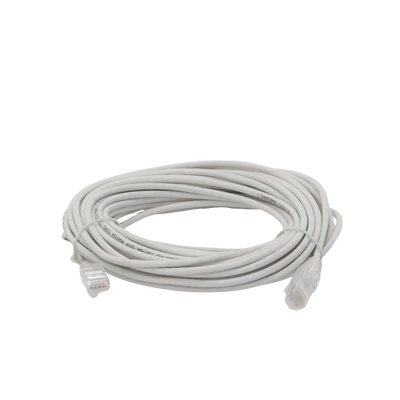 Cable de Parcheo Slim UTP Cat6A - 10 m Blanco, Diámetro Reducido (28 AWG)