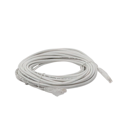 Cable de Parcheo Slim UTP Cat6A - 10 m Blanco, Diámetro Reducido (28 AWG)