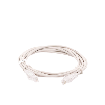 Cable de Parcheo Slim UTP Cat6A - 3 m Gris, Diámetro Reducido (28 AWG)